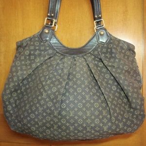 Authentic LOUIS VUITTON Ebene Monogram Idylle Hobo